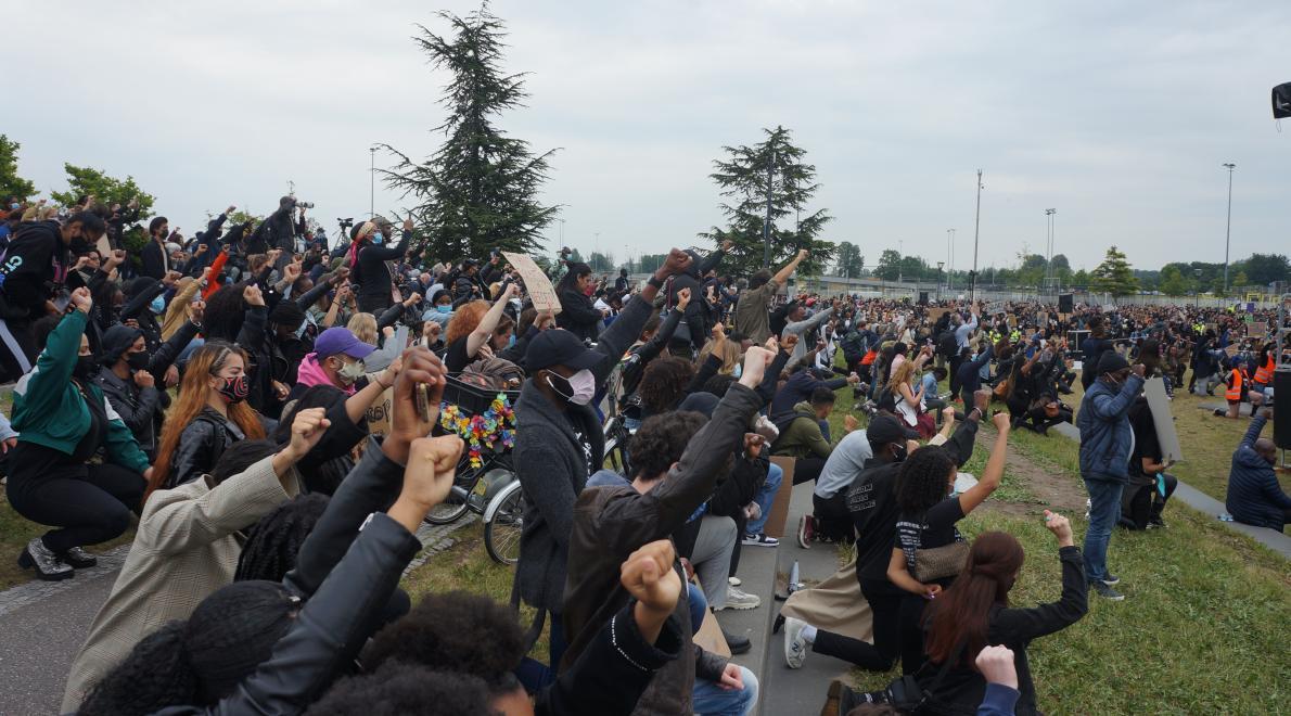 The Black Lives Matter demonstration in Amsterdam Zuidoost during covid had a lot of support from the wider community    