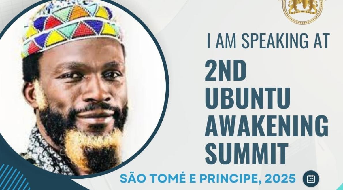 King Joshua Maponga III a keynote speaker at the 2nd Ubuntu Spiritual Awakening Summit, in São Tomé and Principe
